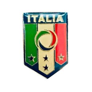VTG Italia FIGC Italy Football Badge Enamel Lapel Pin 1.7cm